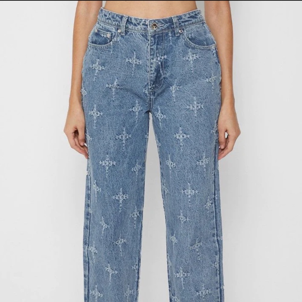 Cross Stitch Mom Jeans